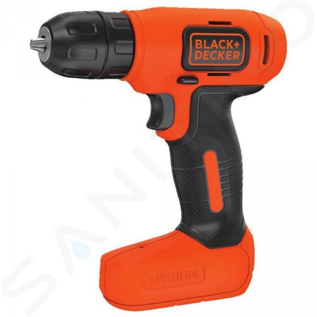 BLACK+DECKER Herramientas - Taladro atornillador AKU 7,2V, cargador BDCD8-QW