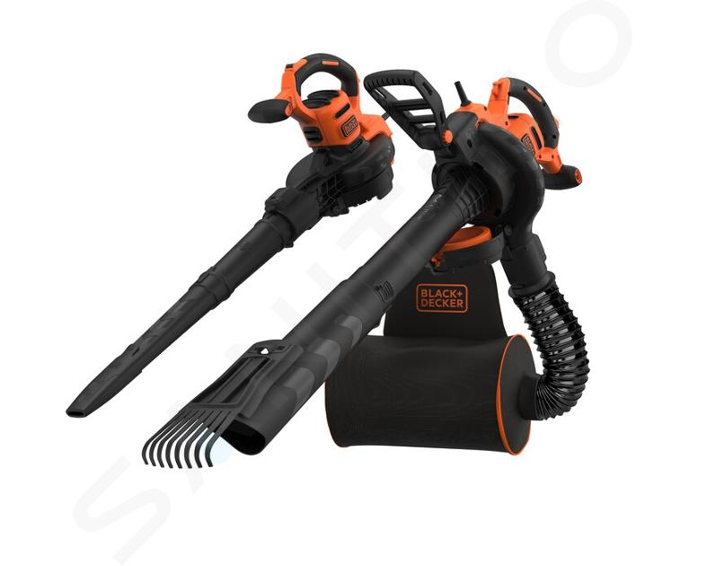 BLACK+DECKER Záhradná technika - Elektrický záhradný vysávač 3v1, s hrabľami, 3000 W BEBLV301-QS