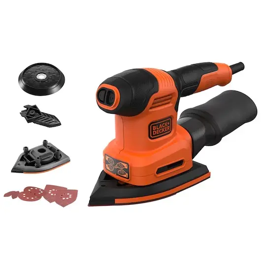 BLACK+DECKER - Multifunkční bruska, s příslušenstvím, 200 W BEW200-QS