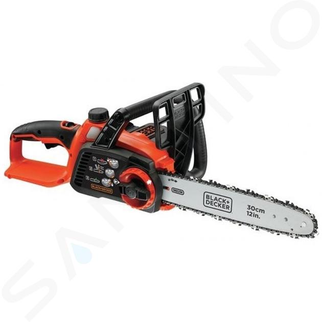 BLACK+DECKER Echipament tehnic pentru grădină - Fierăstrău cu baterie 36V 30 cm, 1 baterie Li-Ion de 2,5 Ah, încărcător GKC3630L25-QW