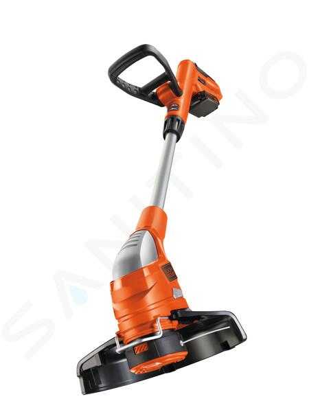 BLACK+DECKER Maquinaria de jardinería - Cortacésped de hilo AKU 18V, 23 cm de alcance, 1x batería 2,0 Ah Li-ion, cargador GLC1823L20-QW