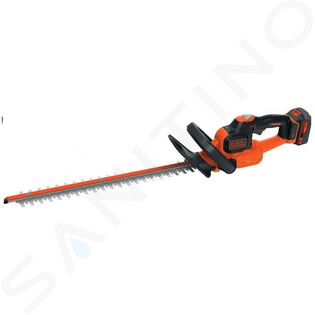 BLACK+DECKER Maquinaria de jardinería - Cortasetos AKU 18V 50 cm, 1x batería 4,0 Ah Li-Ion, cargador GTC18504PC-QW