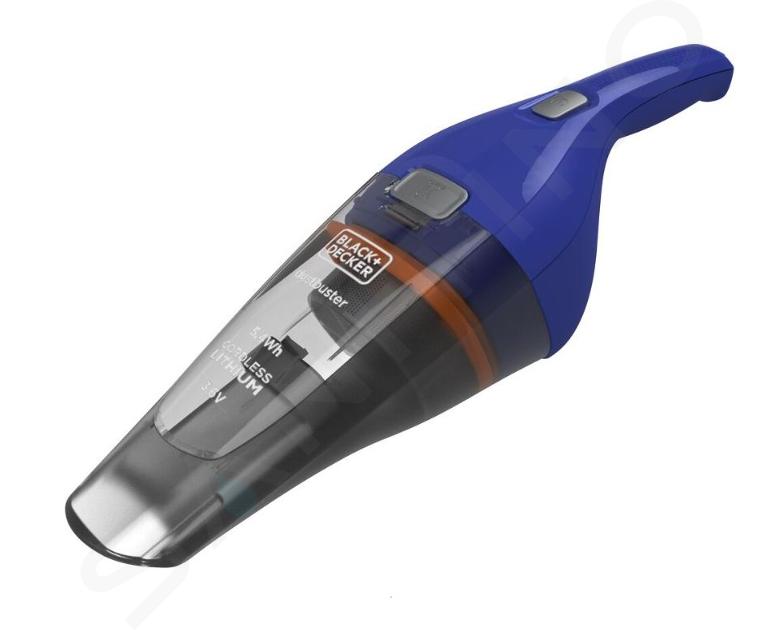 BLACK+DECKER - 3,6V AKU ručný vysávač, nabíjacia stanica, sivá/fialová NVC115WA-QW