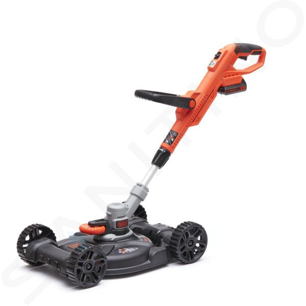 BLACK+DECKER Tuin techniek - 18V ACCU multifunctionele grastrimmer, 28 cm reikwijdte, 1x accu 2,0 Ah Li-ion STC1820CM-QW