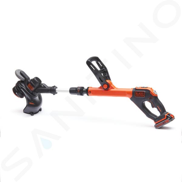 BLACK+DECKER Echipament tehnic pentru grădină - Mașină de tuns cu fir 18V, rază de acțiune 28 cm, 1x acumulator 2.0 Ah Li-ion, încărcător STC1820EPC-QW