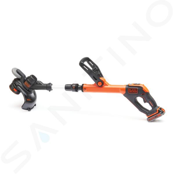 BLACK+DECKER Technika ogrodowa - Kosiarka żyłkowa AKU  18V , zasięg 28 cm, 1x akumulator Li-Ion 2,0 Ah, ładowarka STC1820PC-QW