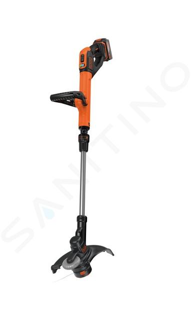 BLACK+DECKER Echipament tehnic pentru grădină - Mașină de tuns cu fir 18V, rază de acțiune 30 cm, 1x acumulator 4.0 Ah Li-ion, încărcător STC1840EPC-QW