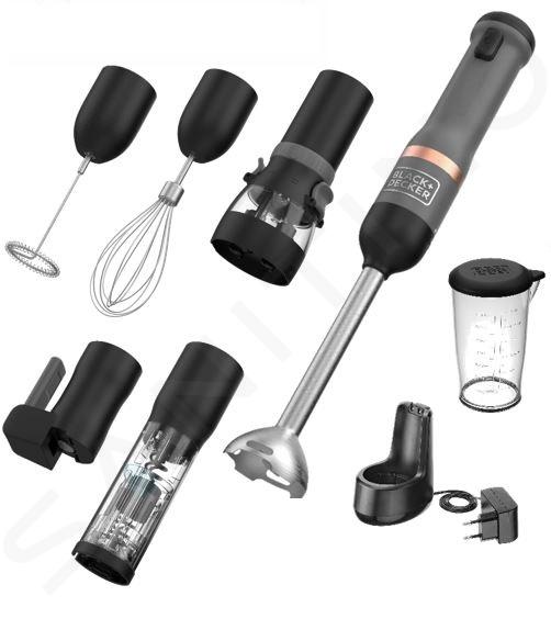 BLACK+DECKER - Blender fără fir 6 în 1 BCKM1016KSG-QW