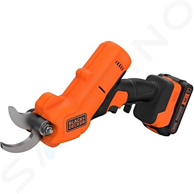 BLACK+DECKER Zahradní technika - 18V AKU nůžky na větve, 1x aku 2,0 Ah Li-Ion, nabíječka BCPP18D1-QW