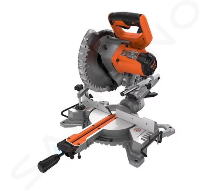 BLACK+DECKER Unelte - Fierăstrău debitat 216 mm, 1500 W, cu glisare BES701-QS