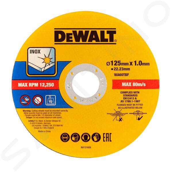 DeWALT Príslušenstvo - Súprava rezných kotúčov na nehrdzavejúcu oceľ 125x22,23 mm, 50 ks DT20598