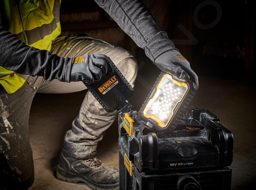 DeWALT Zubehör - TOUGHSYSTEM Werkzeugbox mit integrierten LED-Arbeitsleuchten DWST08061-1