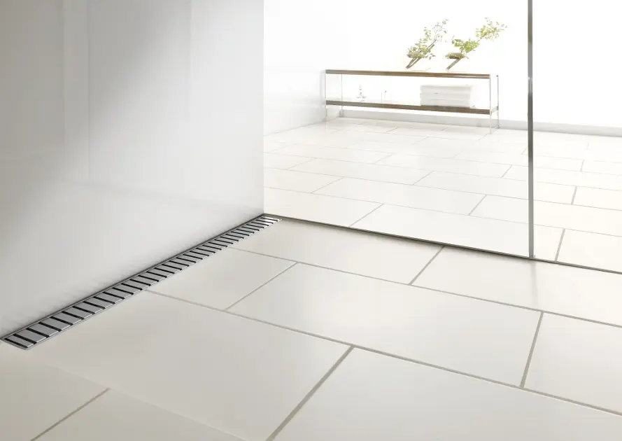 Tece Linus Rechte douchegoot RG WG 30.0645.0010, met rvs rooster, lengte 70 cm 15100070