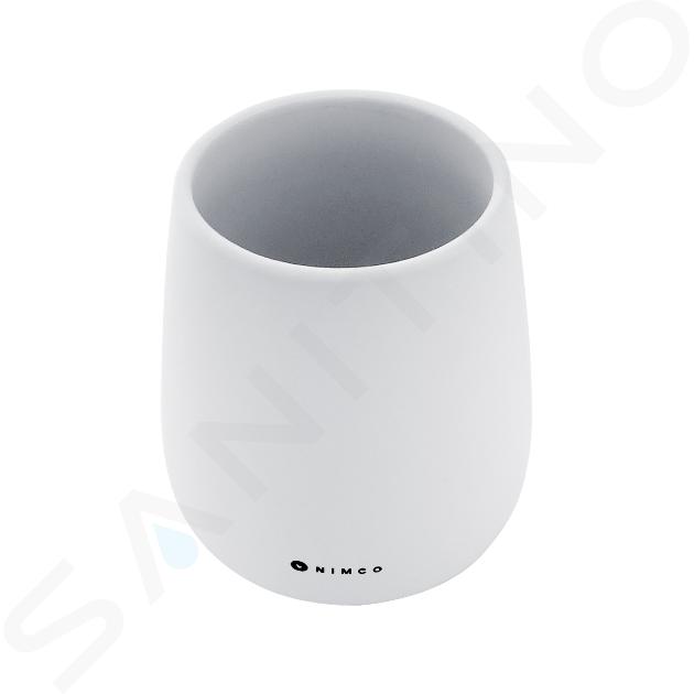 Nimco Tabo - Vaso para cepillos de dientes y pasta, blanco TA 3158-05