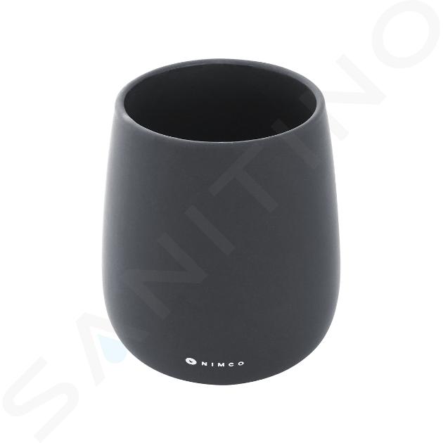 Nimco Tabo - Vaso para cepillos y pasta de dientes, negro TA 3158-90