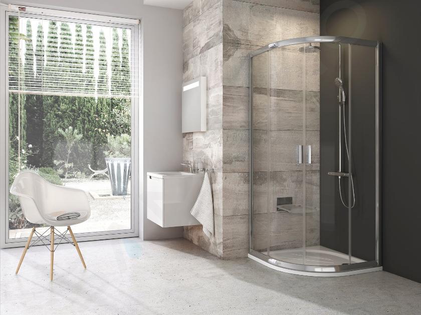 Ravak Blix - Cabine de douche 80x80 cm, aluminium brillant/verre clair 3B240C00Z1B