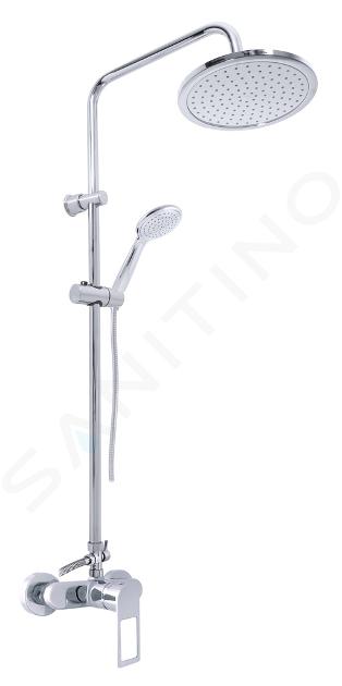 RAV Slezák Nil - Sprchový set s baterií, průměr 23 cm, chrom NL282.5/7