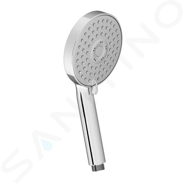 Ravak Douches - Pommeau de douche Flat M 953.00, 3 fonctions, diamètre 118 mm, chrome X07P009