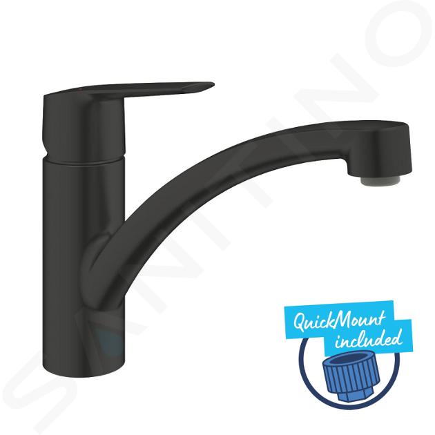 Grohe QuickFix Start - Mitigeur d’évier, noir mat 305302432