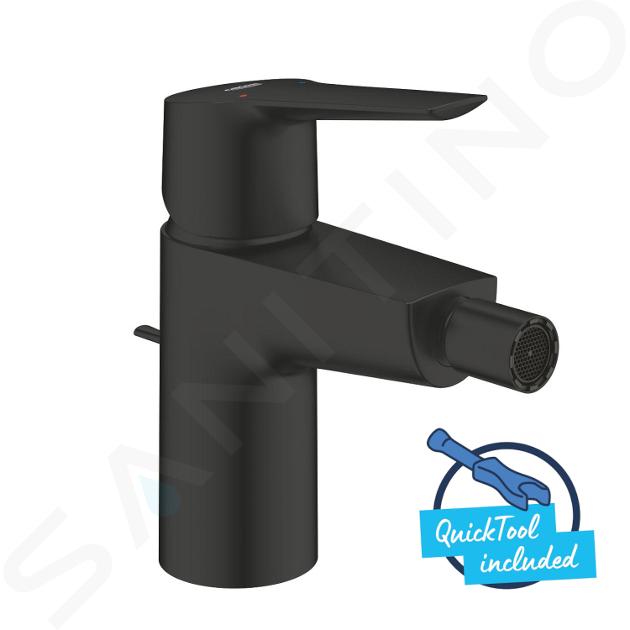 Grohe QuickFix Start - Grifo de bidé, con desagüe, negro mate 325602432