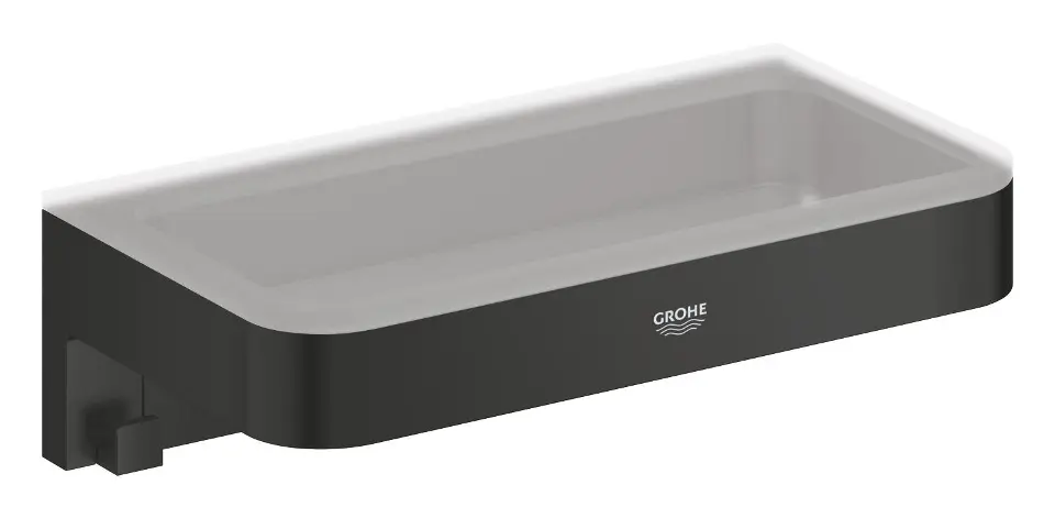 Grohe QuickFix Start Cube - Étagère, longueur 20 mm, noir mat 411072430