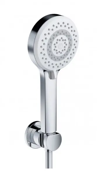 Kludi Dive - Conjunto de alcachofa de ducha, soporte y manguera, 3 chorros, cromo 6895005-00