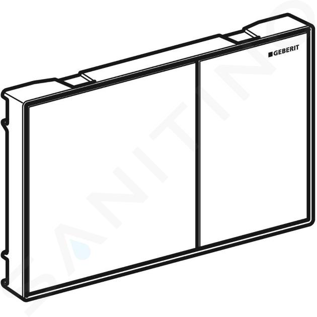 Placca di comando Sigma60 a filo parete vetro bianco 115.640.SI.1 – Geberit  – Russo Angelo snc