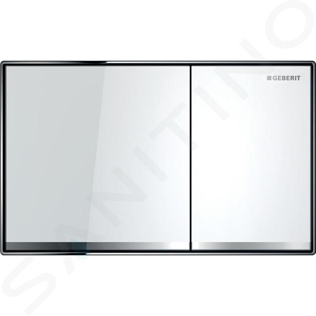 Geberit Sigma60 - Pulsador para WC Sigma60, soldado, vidrio blanco 115.640.SI.1