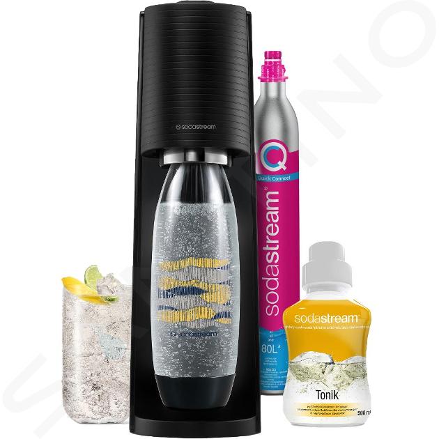 SodaStream Príprava nápojov - Výrobník sódy Terra Black s príslušenstvom, príchuť Tonik, čierna 42006475