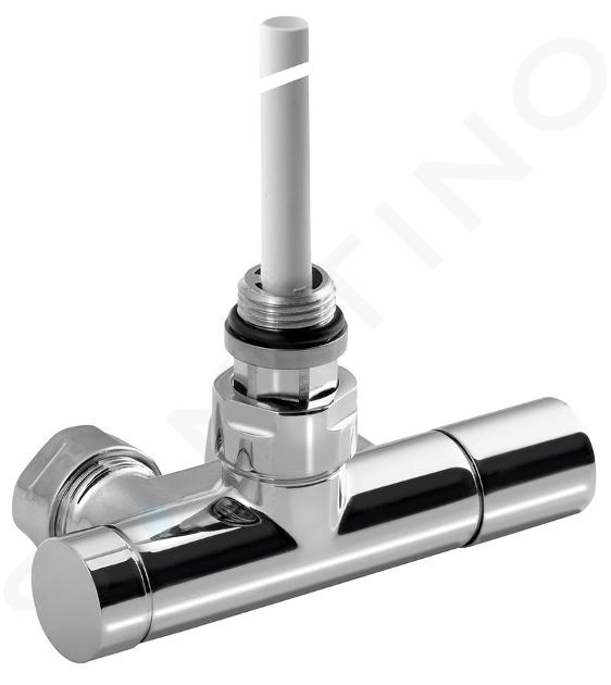 Sapho Mono One - Aansluitset voor ventielen, middenaansluiting, hartafstand 50 mm, chroom CP2052S