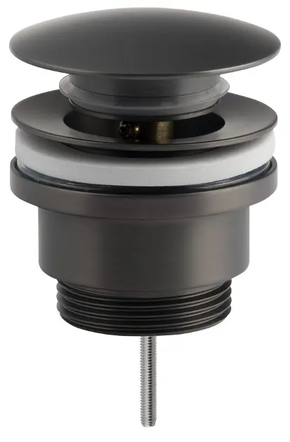 Sapho Zubehör - Waschbecken-Ablaufgarnitur, Click-Clack, Gunmetal CV1002GM