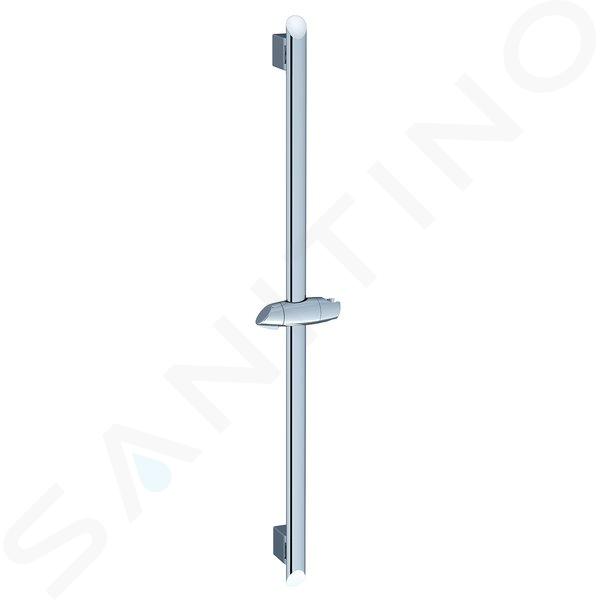 Ravak Duchas - Barra de ducha con soporte deslizante 973.00, 900 mm, cromo X07P014