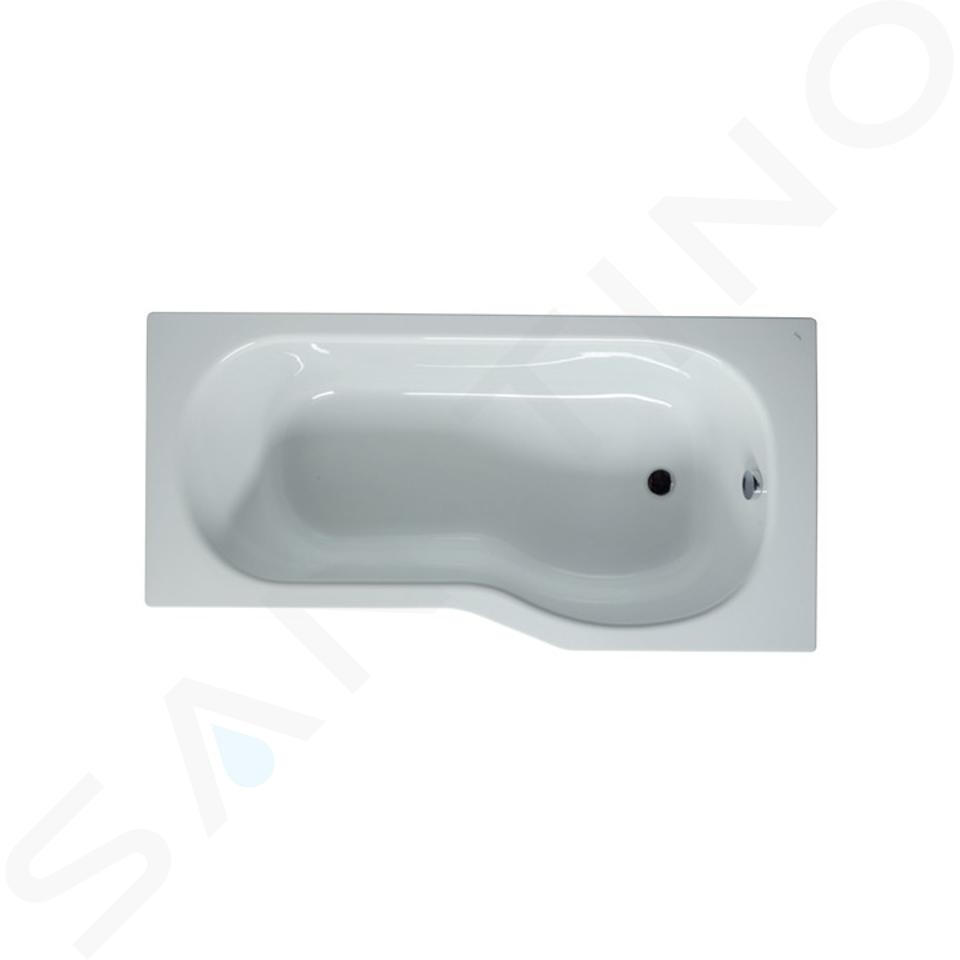 Jika Tigo - Asymmetrische Badewanne 160x80x43 cm, rechts, weiß H2202100000001