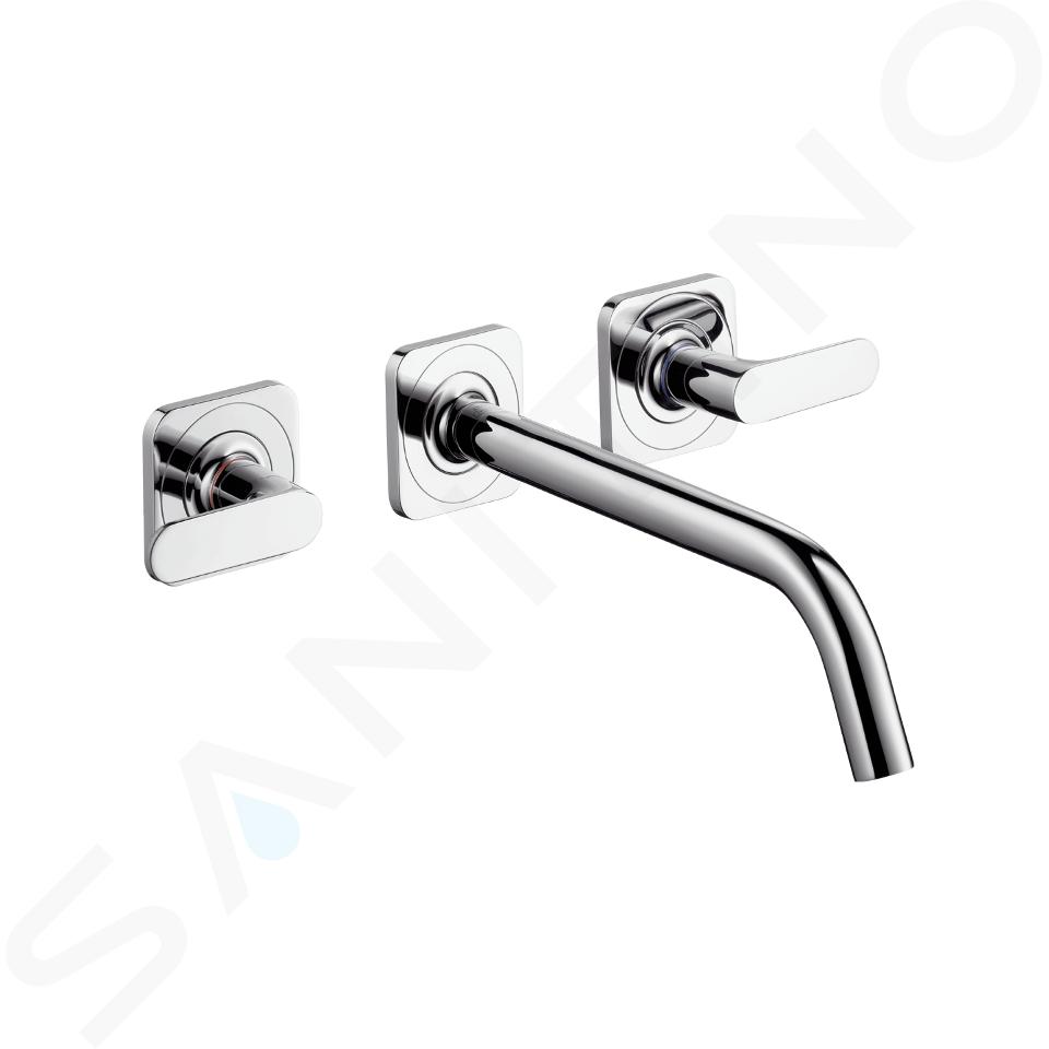 Axor Citterio M - Grifo monomando empotrado de lavabo de 3 orificios, cromo 34315000