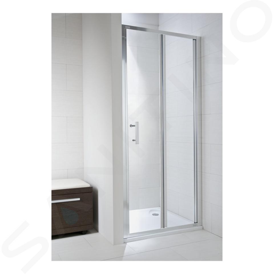 Jika Cubito Pure - Sprchové dvere skladacie Ľ/P, 900x1950 mm, strieborná/sklo arctic H2552420026661