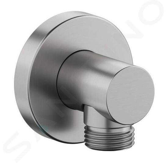 Duravit Accesorios - Codo de ducha, acero inoxidable cepillado UV0630008070