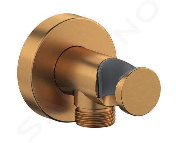 Duravit Accessori - Presa d'acqua a muro con supporto doccia, color bronzo spazzolato UV0630009004