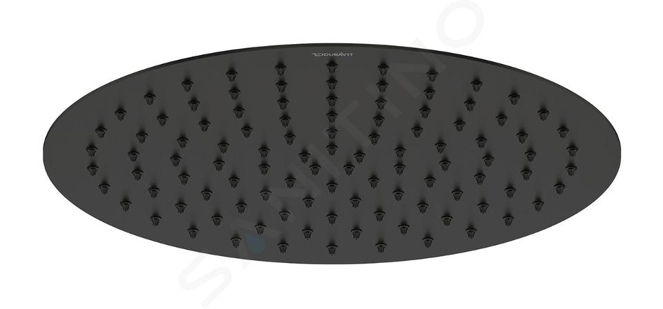 Duravit Dușuri - Pălărie de duș, diametru 30 cm, negru mat UV0660020046