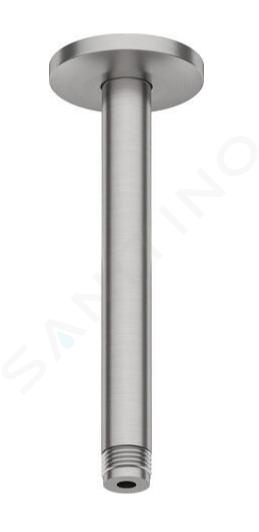 Duravit Accessori - Braccio doccia a soffitto, 21 cm, acciaio inox spazzolato UV0670025070