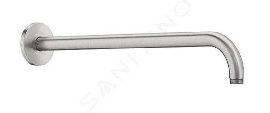 Duravit Accesorios - Brazo de ducha, 41 cm, acero inoxidable cepillado UV0670028070