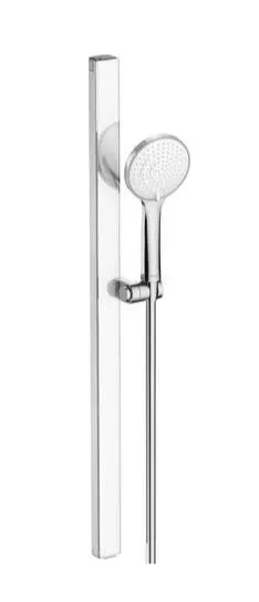 Levně Duravit Sprchy - Set sprchové hlavice, tyče a hadice, 3 proudy, chrom/bílá UV0682004005