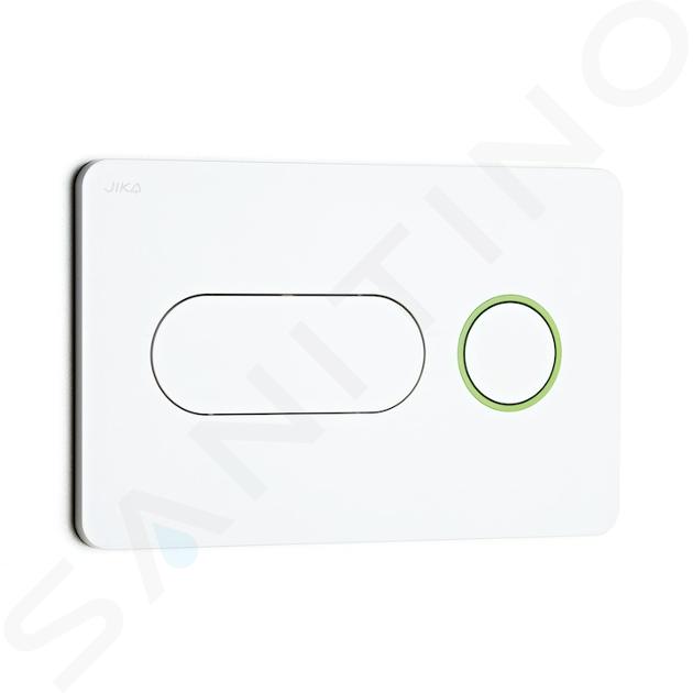 Jika Modul - Plaque de déclenchement PL8, blanc/vert H8936460000001