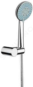 Jika Rio - Set de pommeau de douche, 3 jets, support et flexible 1,7 m, inox/chrome H3651R00043611