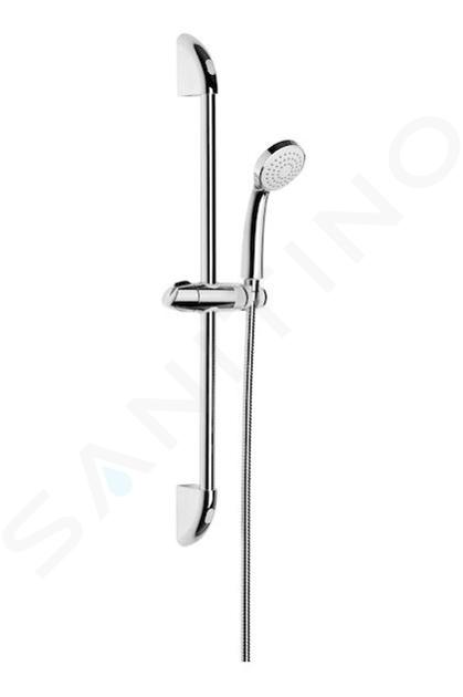 Jika Rio - Set pommeau de douche, barre de 60 cm et flexible de 1,7 m, inox/chrome H3651R00043711