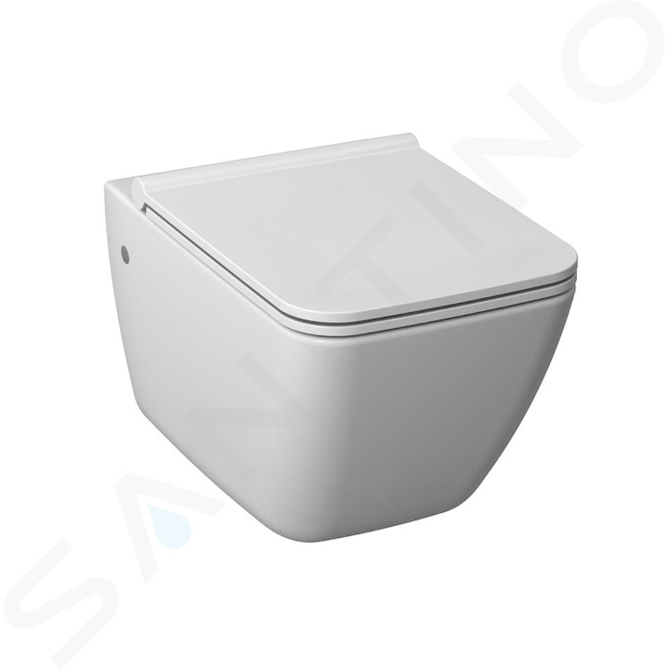 Jika Pure - WC sospeso con risciacquo profondo, Antibak, bianco H8204230000001