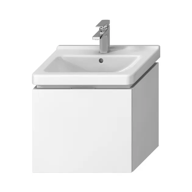 Jika Cubito - Meuble lavabo 54x48x40 cm, 1 tiroir, blanc H40J4223015001