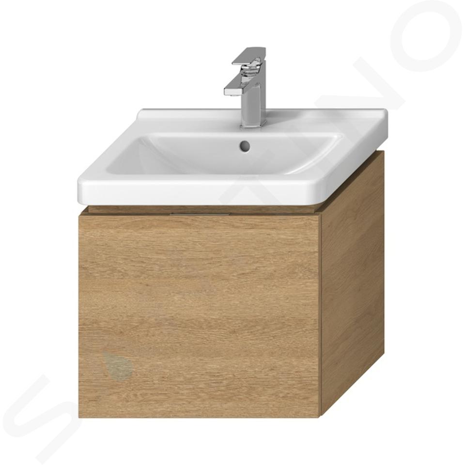 Jika Cubito - Meuble lavabo 540x480x399 mm, 1 tiroir, chêne H40J4223015191