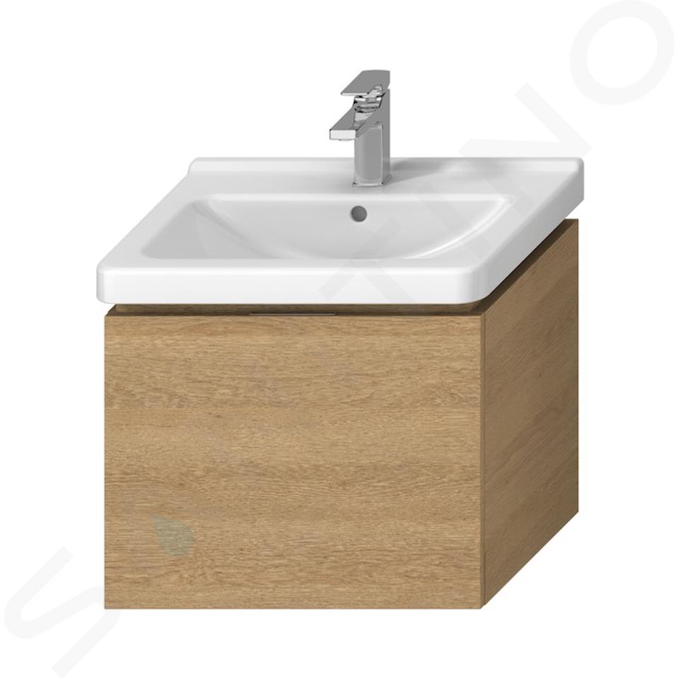 Jika Cubito - Mobile lavabo 59x48x43 cm, 1 cassetto, rovere H40J4233015191