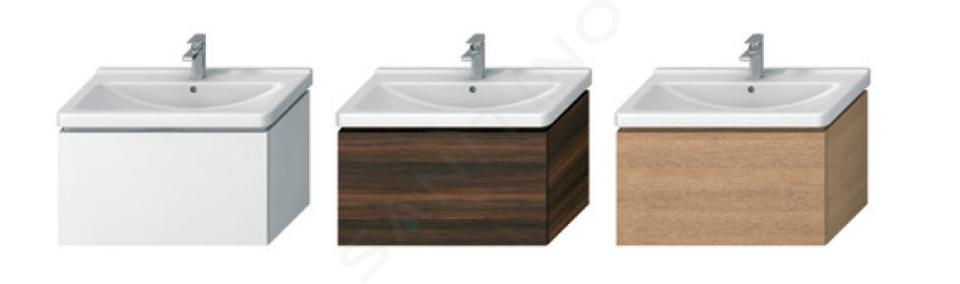 Jika Cubito - Armario bajo lavabo doble, 1280x480 mm, blanco H40J4274015001