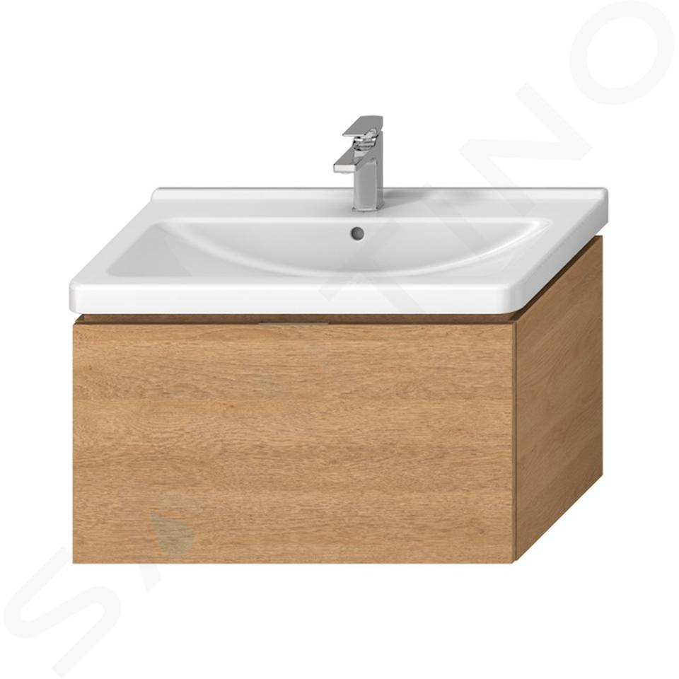 Jika Cubito - Mueble de lavabo 840x480 mm, roble H40J4263015191